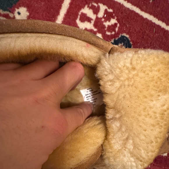 Cozy LL BEAN wicked good slippers Australian fur lined size men’s 12 wide - Picture 4 of 6